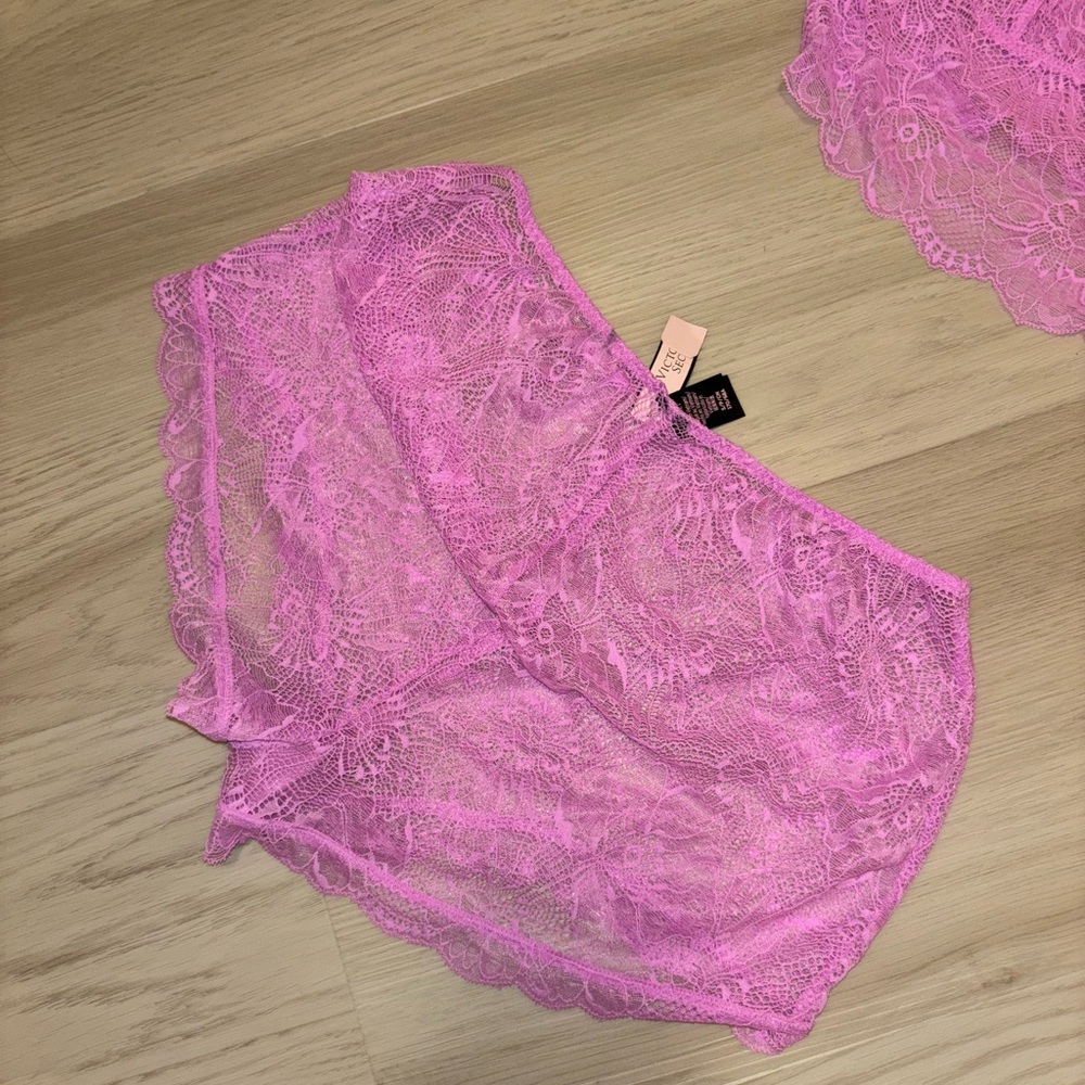 Victoria's Secret Pink Lace Chemise Set - Picture 5 of 7
